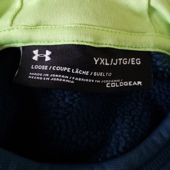 EUC Youth Under Armour teal hoodie XL - Picture 2 of 6